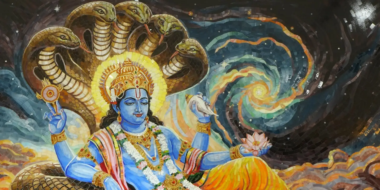 Lord Vishnu on Shesha